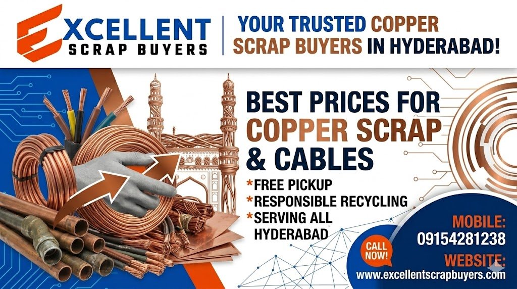 Cable Scrap Buyers in Hyderabad & Copper Scrap Buyers in Hyderabad – Excellent Scrap Buyers